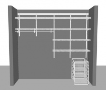 Utility layout 4, 2.44m / 8' wide